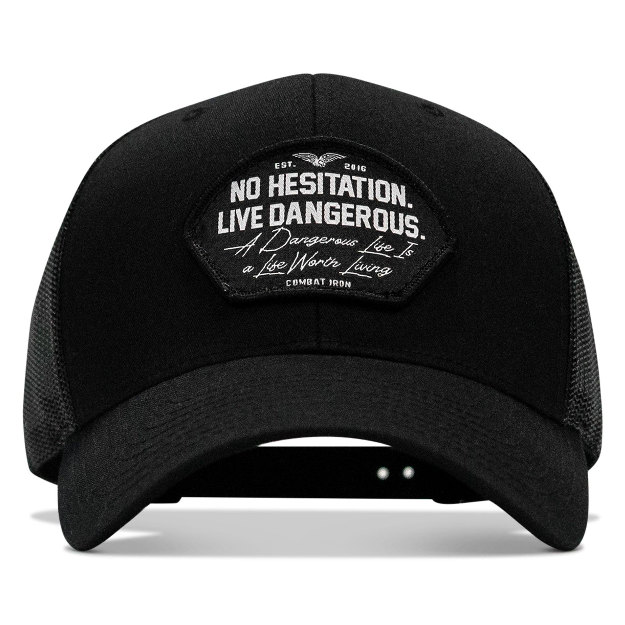 One Revolver Surfboards - No Hesitation. Live Dangerous Patch Snapback Hat HEADWEAR