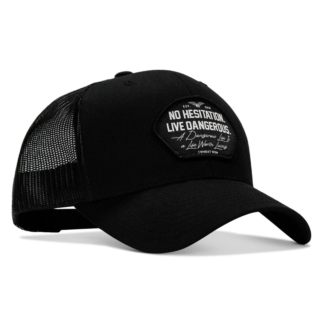 One Revolver Surfboards - No Hesitation. Live Dangerous Patch Snapback Hat HEADWEAR