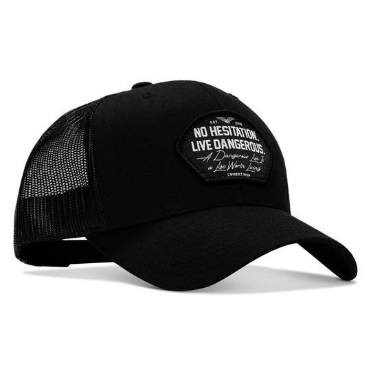 One Revolver Surfboards - No Hesitation. Live Dangerous Patch Snapback Hat HEADWEAR
