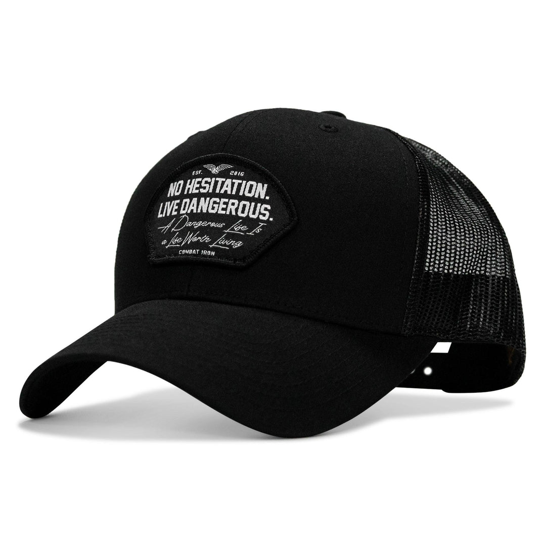 One Revolver Surfboards - No Hesitation. Live Dangerous Patch Snapback Hat HEADWEAR