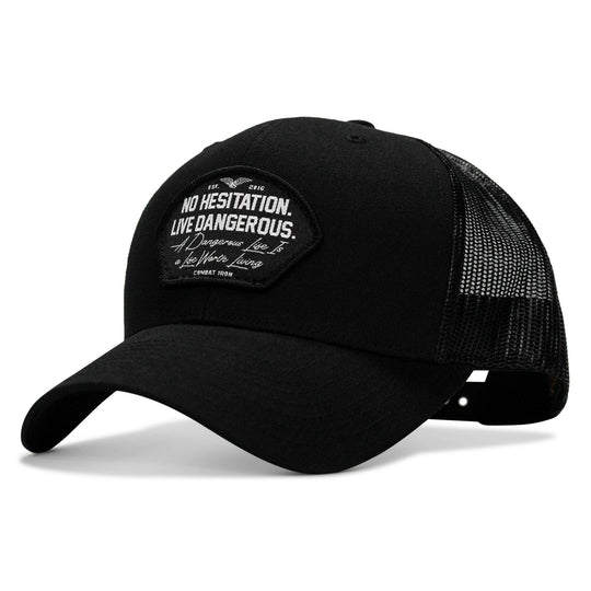 One Revolver Surfboards - No Hesitation. Live Dangerous Patch Snapback Hat HEADWEAR