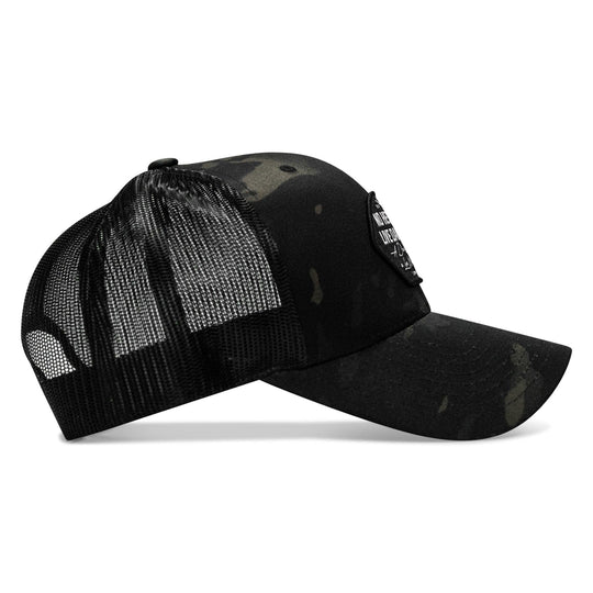 One Revolver Surfboards - No Hesitation. Live Dangerous Patch Snapback Hat HEADWEAR