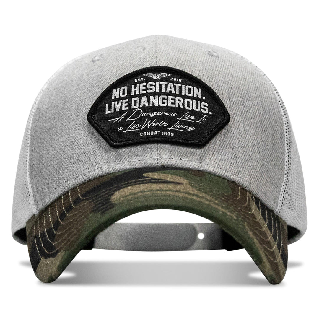 One Revolver Surfboards - No Hesitation. Live Dangerous Patch Snapback Hat HEADWEAR