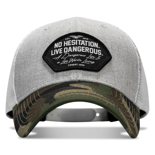 One Revolver Surfboards - No Hesitation. Live Dangerous Patch Snapback Hat HEADWEAR