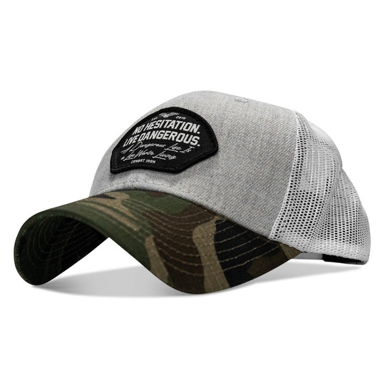 One Revolver Surfboards - No Hesitation. Live Dangerous Patch Snapback Hat HEADWEAR