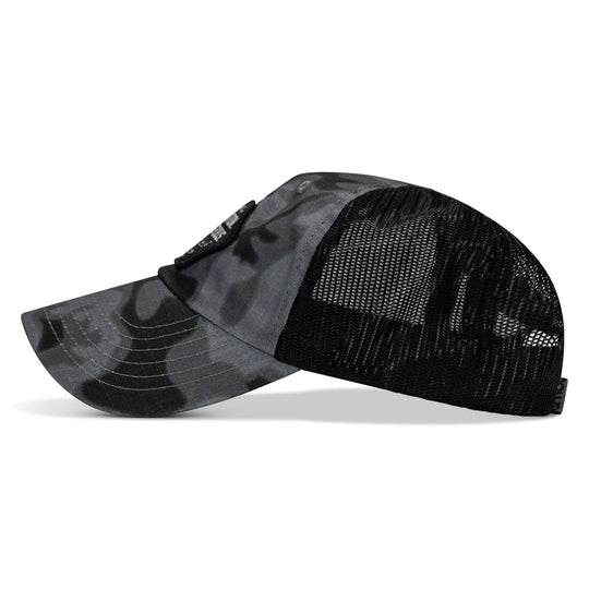 One Revolver Surfboards - No Hesitation. Live Dangerous Patch Tactical Ripstop Mesh Snapback Hat HEADWEAR