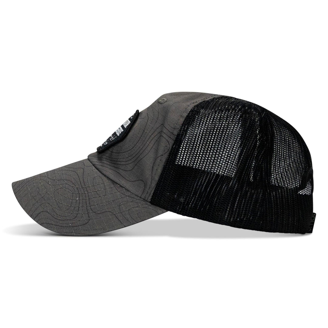 One Revolver Surfboards - No Hesitation. Live Dangerous Patch Tactical Ripstop Mesh Snapback Hat HEADWEAR