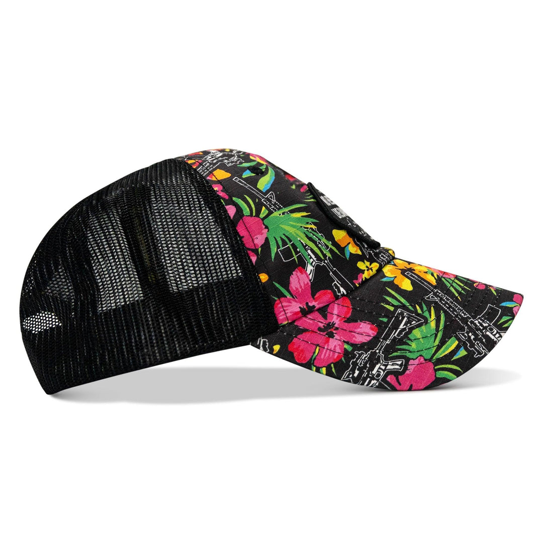 One Revolver Surfboards - No Hesitation. Live Dangerous Patch Tactical Ripstop Mesh Snapback Hat HEADWEAR