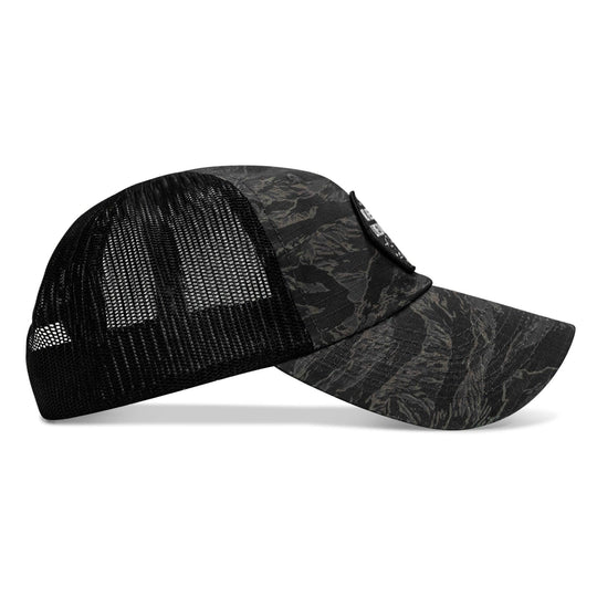 One Revolver Surfboards - No Hesitation. Live Dangerous Patch Tactical Ripstop Mesh Snapback Hat HEADWEAR