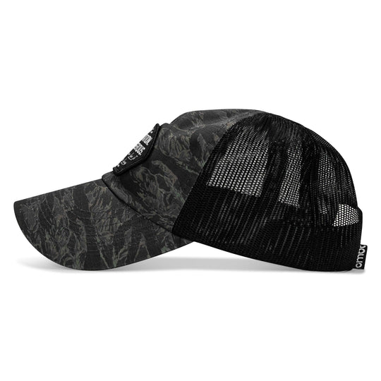 One Revolver Surfboards - No Hesitation. Live Dangerous Patch Tactical Ripstop Mesh Snapback Hat HEADWEAR