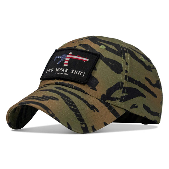 One Revolver Surfboards - No Weak Shit American Flag Rifle Patch Tactical Ripstop Mesh Snapback Hat HEADWEAR