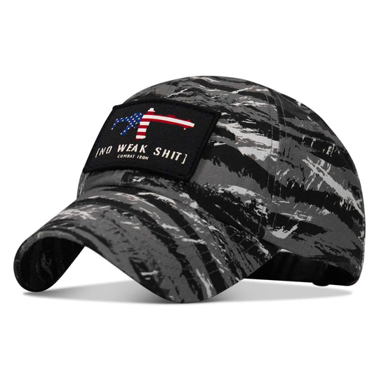 One Revolver Surfboards - No Weak Shit American Flag Rifle Patch Tactical Ripstop Mesh Snapback Hat HEADWEAR