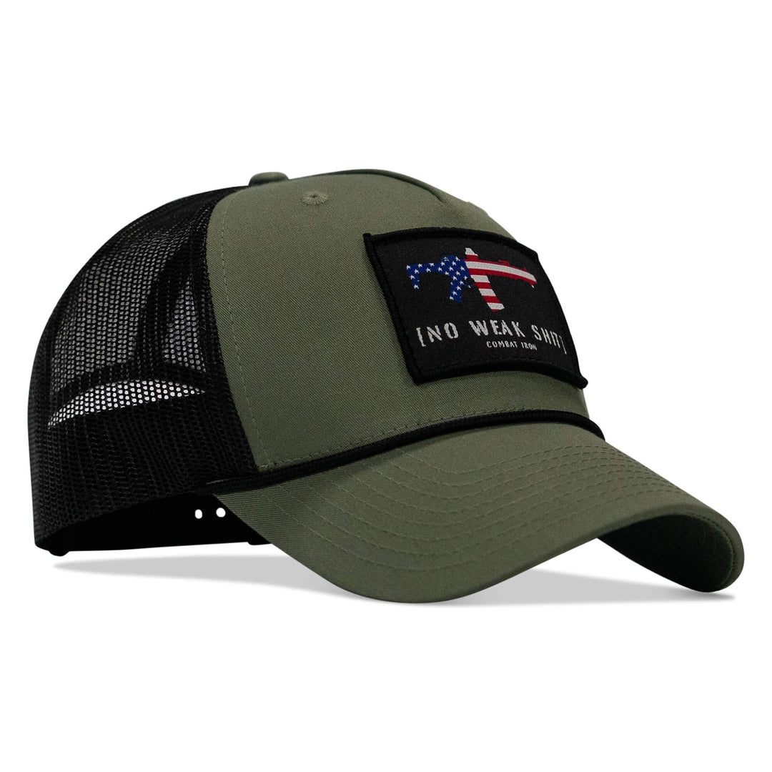 One Revolver Surfboards - No Weak Shit Patch Rope Snapback Hat HEADWEAR