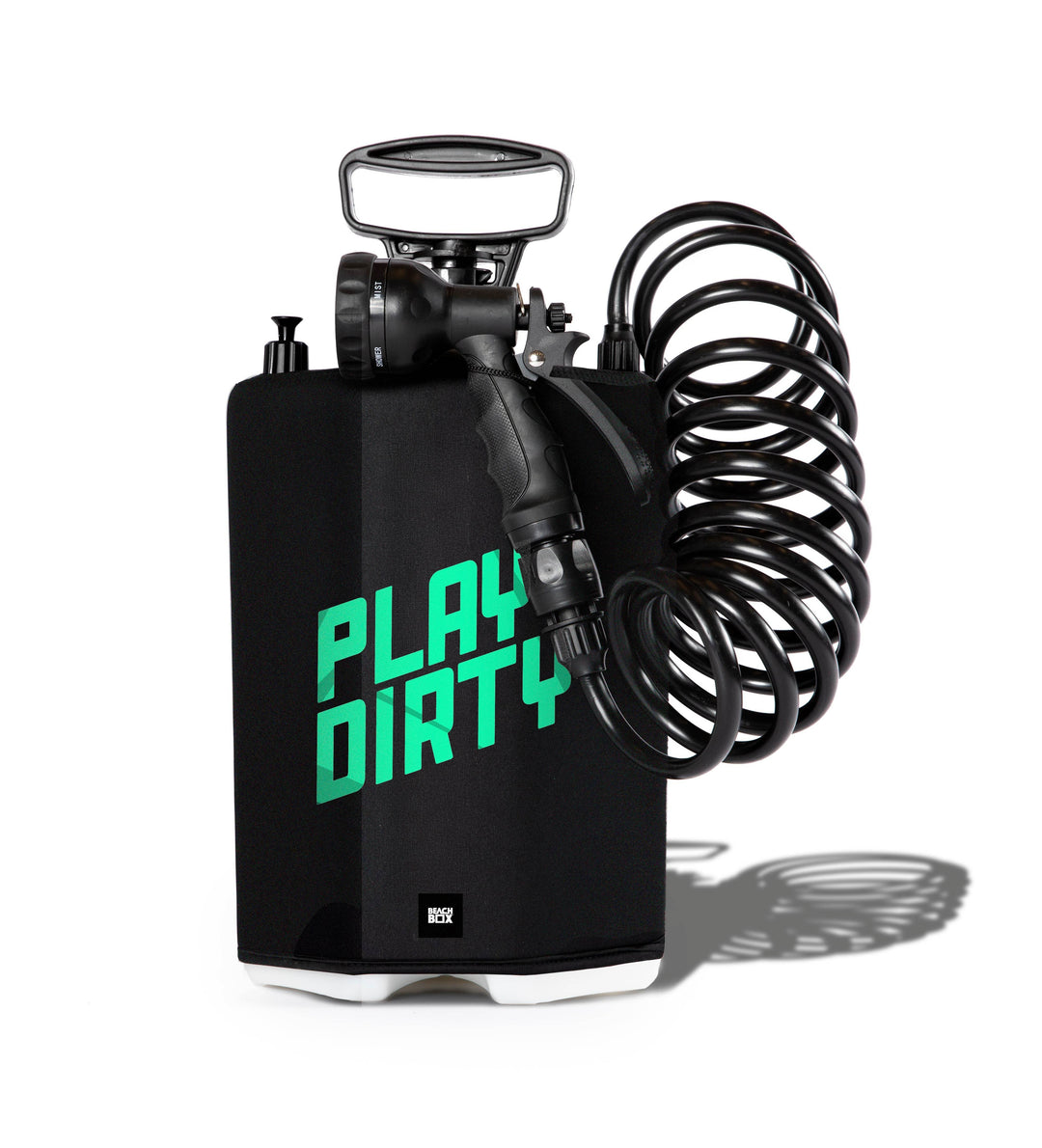 BeachBox Portable Shower Tank - 'Play Dirty' / Black - One Revolver Surfboards