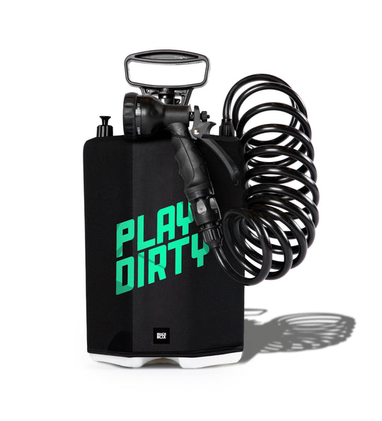 BeachBox Portable Shower Tank - 'Play Dirty' / Black - One Revolver Surfboards