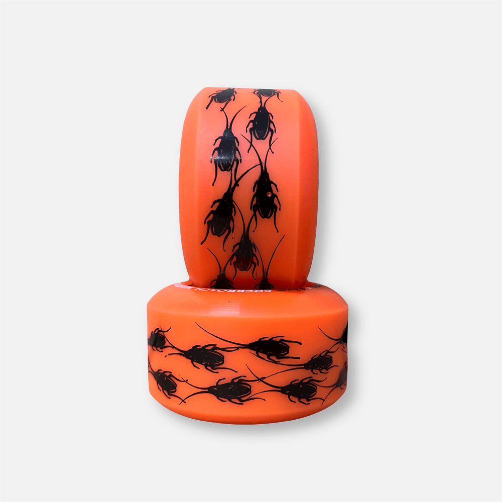 COCKROACH ORIGINAL ORANGE 63mm 96A SKATEBOARD WHEELS - One Revolver Surfboards