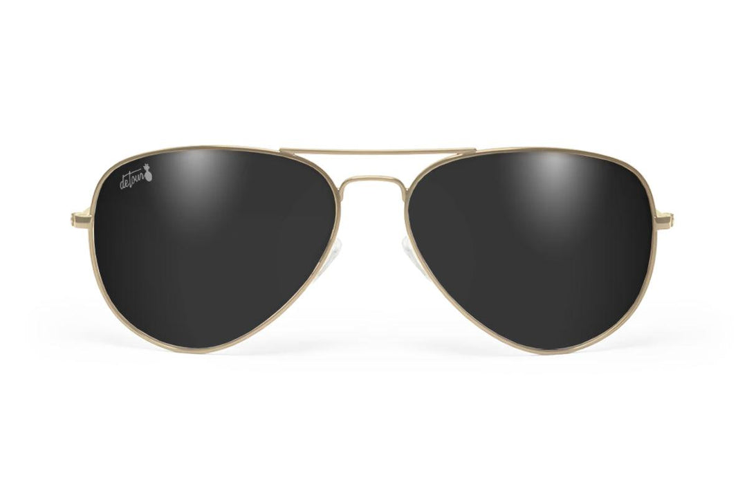 One Revolver Surfboards - Gold - Jet Black Lens Polarized - Oasis Oasis