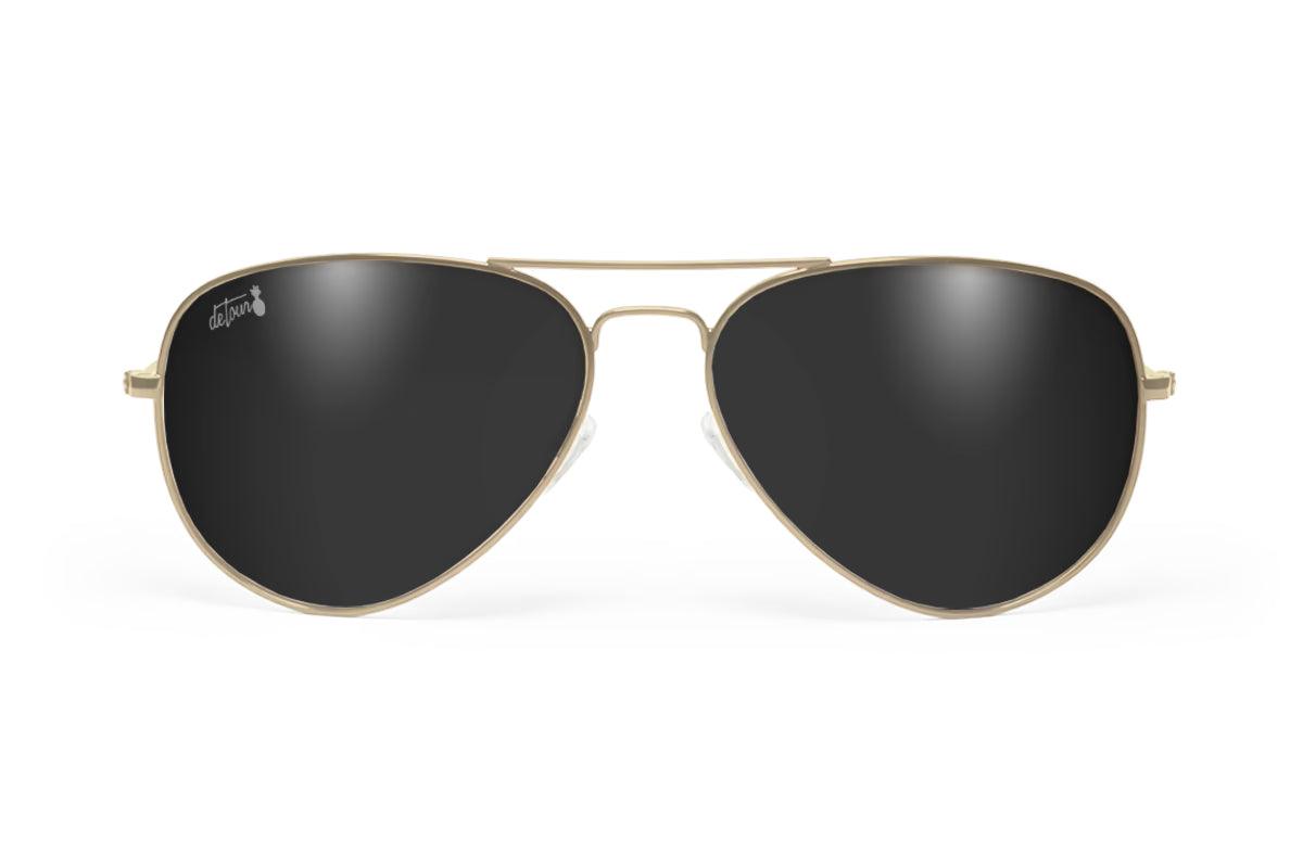 One Revolver Surfboards - Gold - Jet Black Lens Polarized - Oasis Oasis