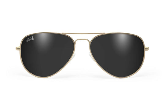 One Revolver Surfboards - Gold - Jet Black Lens Polarized - Oasis Oasis