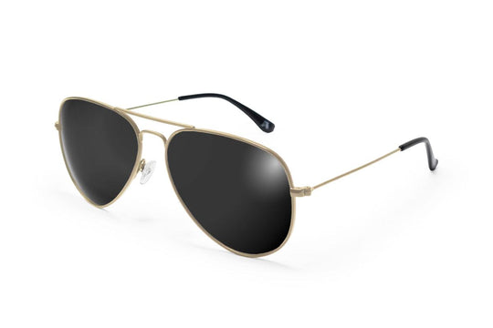 One Revolver Surfboards - Gold - Jet Black Lens Polarized - Oasis Oasis