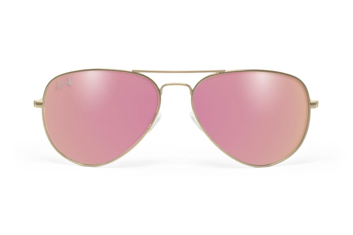 One Revolver Surfboards - Gold - Pink Lens Polarized - Oasis Oasis