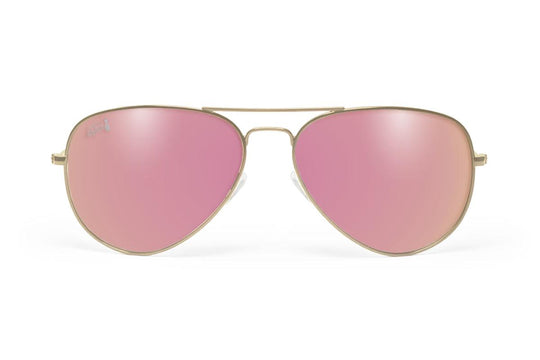 One Revolver Surfboards - Gold - Pink Lens Polarized - Oasis Oasis