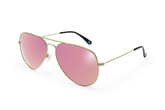 One Revolver Surfboards - Gold - Pink Lens Polarized - Oasis Oasis