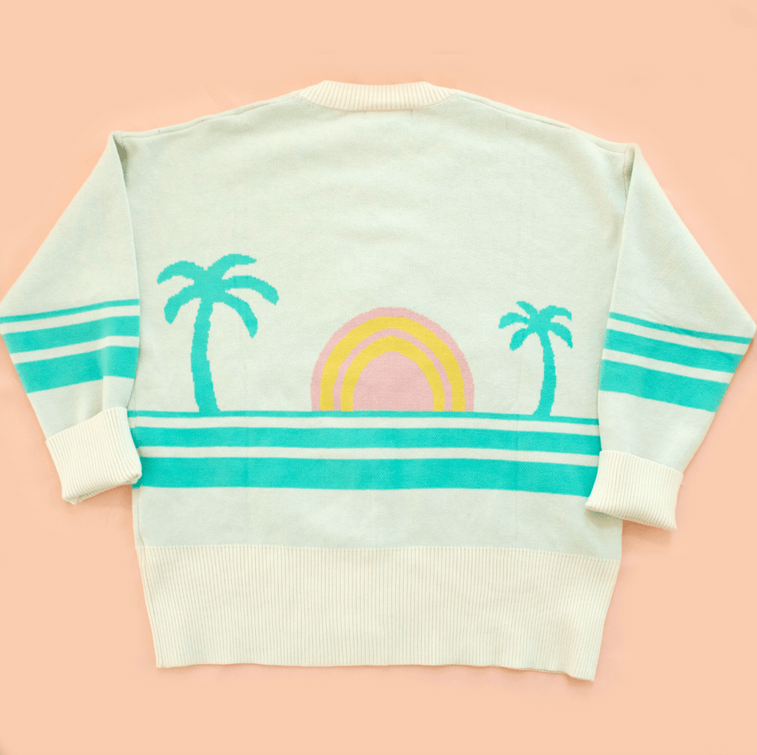 Ocean Sunset Cardigan Teal - One Revolver Surfboards