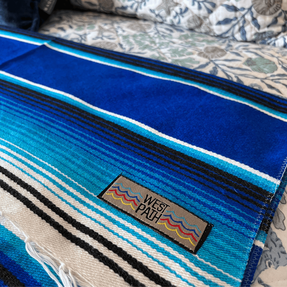 Blue Serape Isla Blanket - One Revolver Surfboards