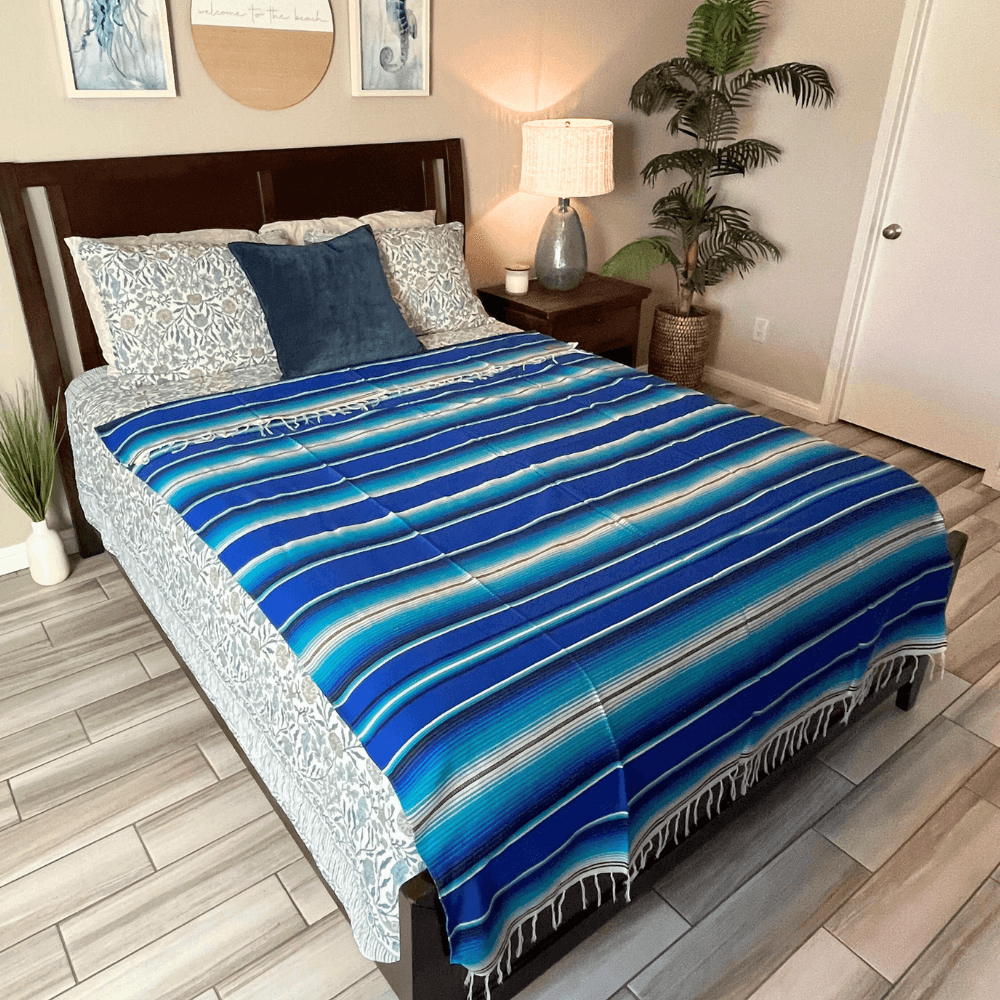 Blue Serape Isla Blanket - One Revolver Surfboards