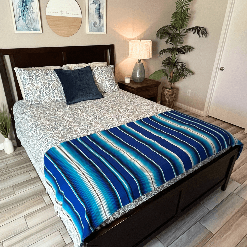 Blue Serape Isla Blanket - One Revolver Surfboards