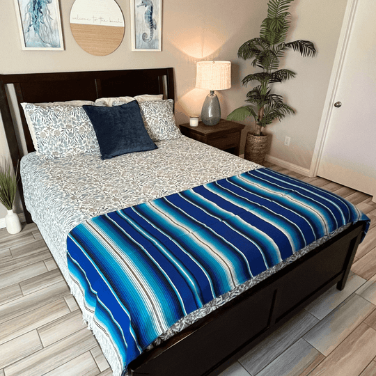 Blue Serape Isla Blanket - One Revolver Surfboards