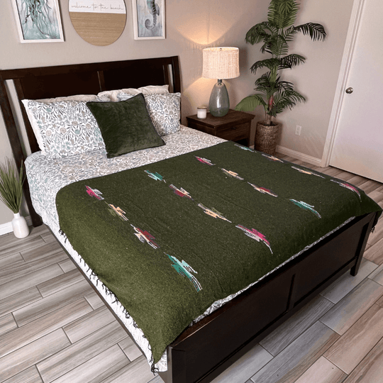 Olive Green Thunderbird Blanket - One Revolver Surfboards