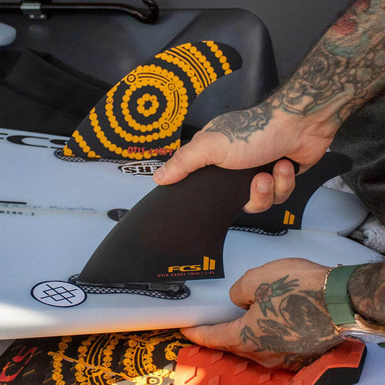 FCS II Otis Carey Twin + 1 Fin Set - One Revolver Surfboards