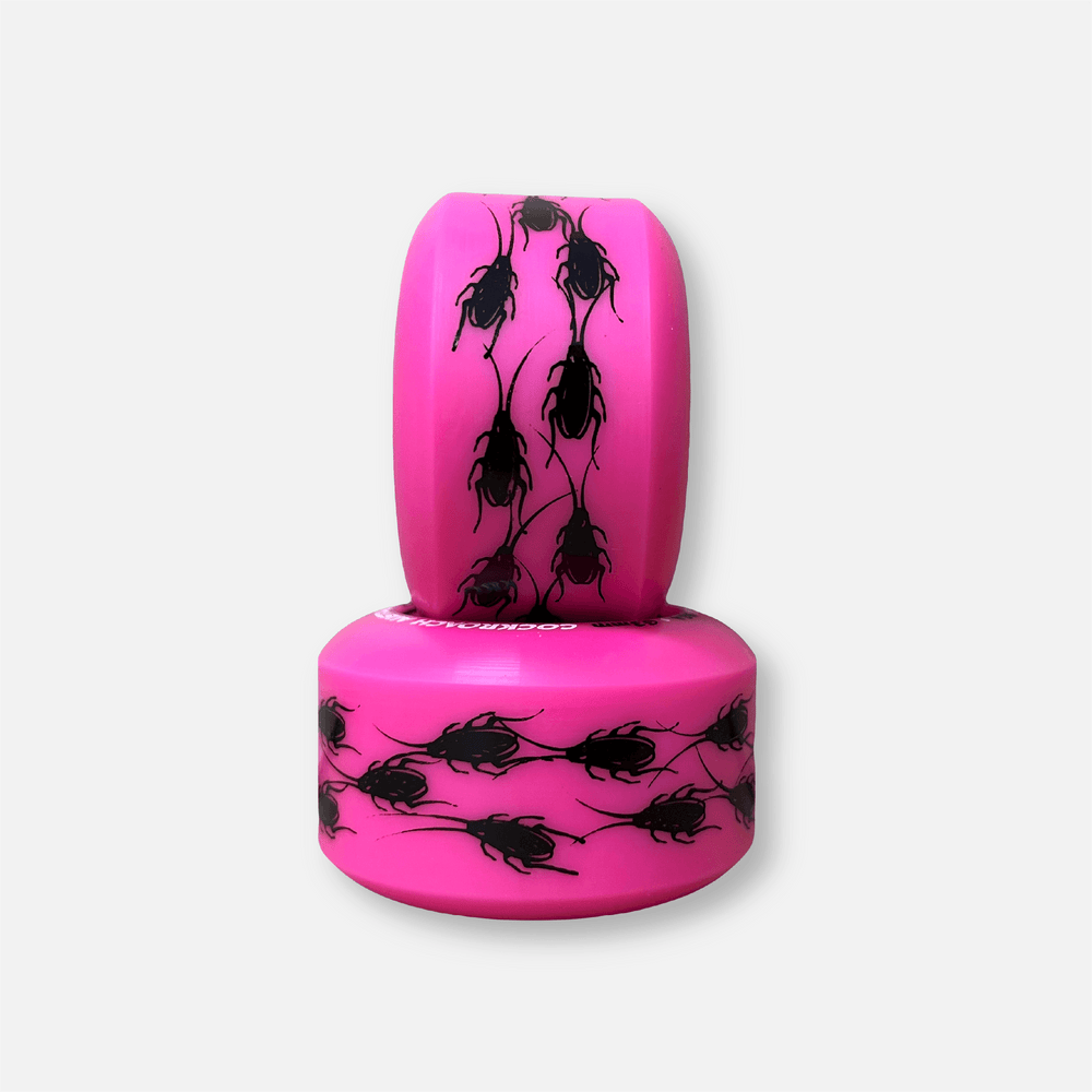 COCKROACH ORIGINAL PINK 63mm 96A SKATEBOARD WHEELS - One Revolver Surfboards