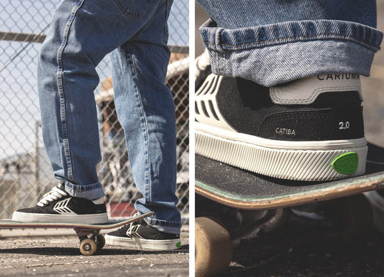 CATIBA PRO 2.0 Suede and Cordura Black Ivory Logo - One Revolver Surfboards