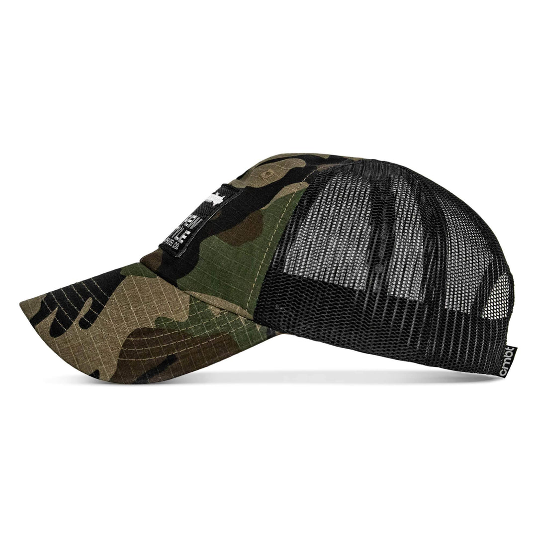 Ripstop PEW PEW LIFESTYLE Patch Low Profile Snapback Hat - One Revolver Surfboards