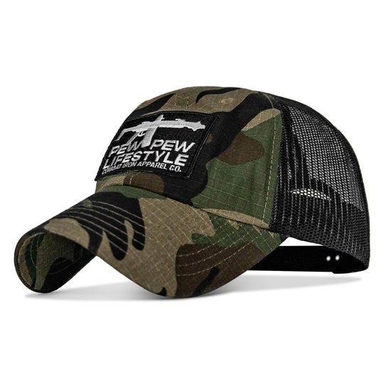 Ripstop PEW PEW LIFESTYLE Patch Low Profile Snapback Hat - One Revolver Surfboards