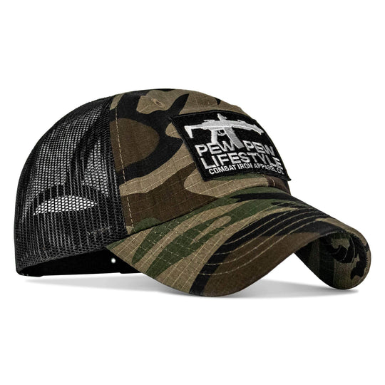 Ripstop PEW PEW LIFESTYLE Patch Low Profile Snapback Hat - One Revolver Surfboards