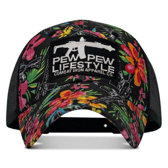 One Revolver Surfboards - Ripstop Pew Pew Lifesyle Patch Tactical Ripstop Mesh Snapback Hat HEADWEAR