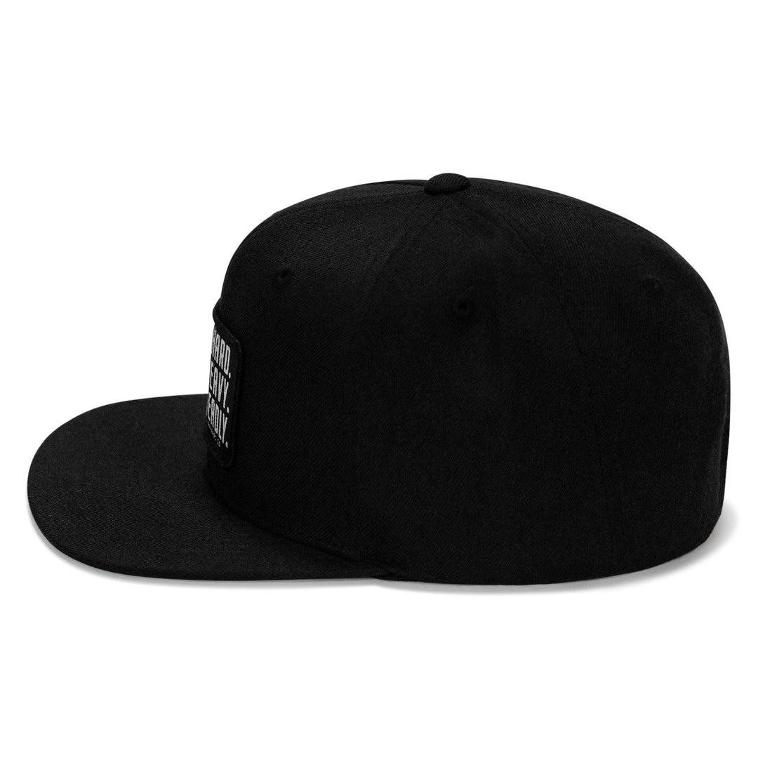 One Revolver Surfboards - Pray Hard. Lift Heavy. Stay Deadly Patch Flatbill Hat HEADWEAR
