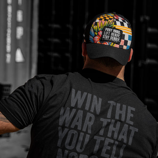 Pray Hard. Lift Heavy. Stay Deadly. Patch Original Ripstop Snapback Hat
