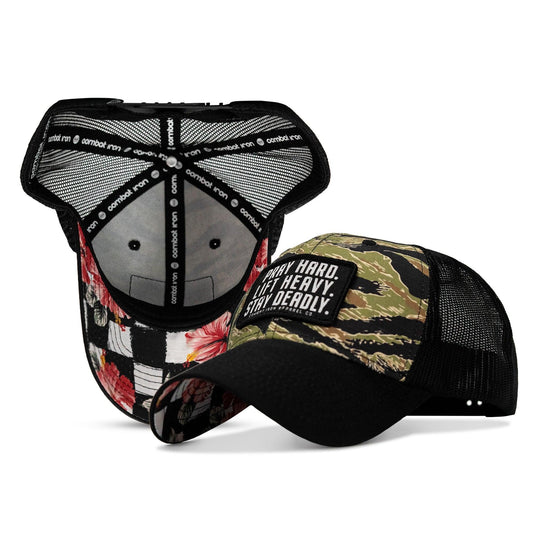 One Revolver Surfboards - Pray Hard. Lift Heavy. Stay Deadly. Patch Original Ripstop Snapback Hat HEADWEAR