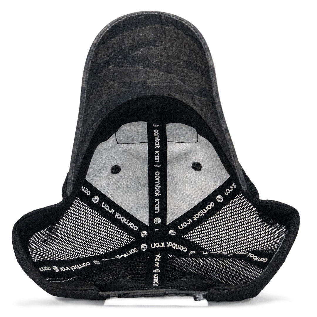 One Revolver Surfboards - Pray Hard. Lift Heavy. Stay Deadly. Patch Tactical Ripstop Mesh Snapback Hat HEADWEAR