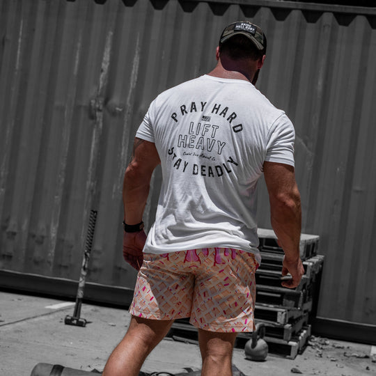 Pray Hard. Lift Heavy. Stay Deadly. Men&