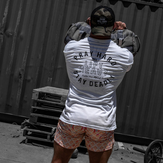 Pray Hard. Lift Heavy. Stay Deadly. Men&