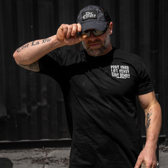 One Revolver Surfboards - Pray Hard. Lift Heavy. Stay Deadly. V2 Men&
