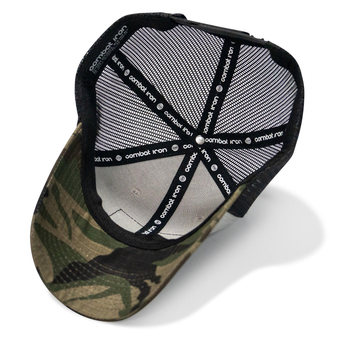 One Revolver Surfboards - Pray Hard. Lift Heavy. Stay Deadly. Patch Original Ripstop Snapback Hat HEADWEAR