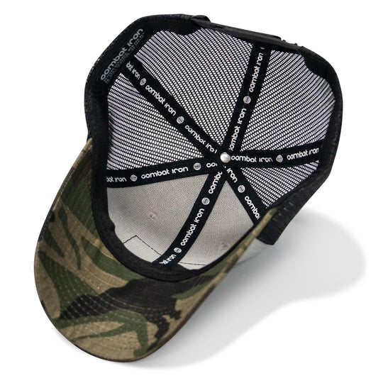 One Revolver Surfboards - Pray Hard. Lift Heavy. Stay Deadly. Patch Original Ripstop Snapback Hat HEADWEAR