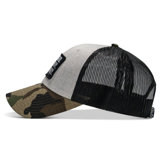 One Revolver Surfboards - Pray Hard. Lift Heavy. Stay Deadly. Patch Original Ripstop Snapback Hat HEADWEAR
